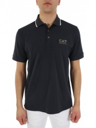 armani 7 polo logo μπλε