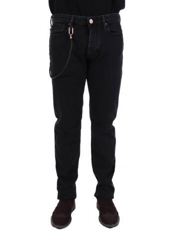 emporio armani παντελονι jeans j75 slim fit μαυρο σε προσφορά