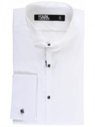 karl lagerfeld πουκαμισο μανικετοκουμπο easy care λευκο