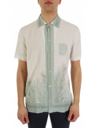 baldessarini πουκαμισο κοντομανικο bld-easy εκρου-λαδι