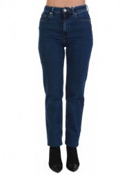 tommy hilfiger παντελονι jeans new classic straight ψηλομεσο μπλε