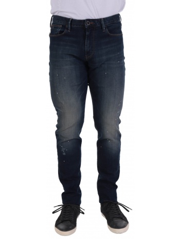 emporio armani παντελονι jeans j06 φθορες slim fit μπλε σε προσφορά