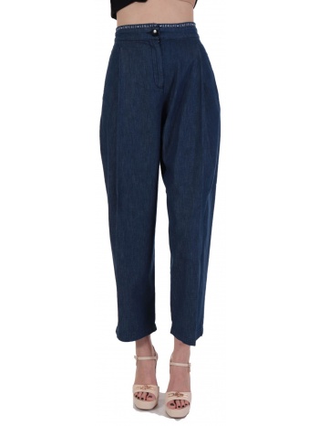 emporio armani παντελονα jeans logo μεση πιετες τσεπη μπλε σε προσφορά