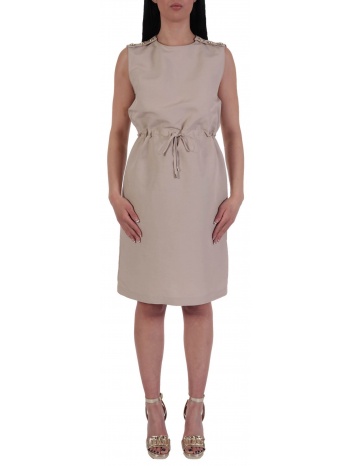 trussardi φορεμα linen κουμπια ωμους κορδονι μεση μπez σε προσφορά