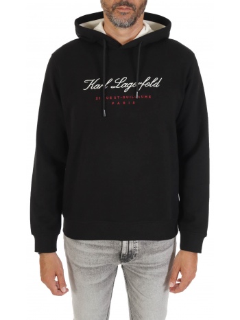 karl lagerfeld φουτερ hoodie logo μαυρο σε προσφορά