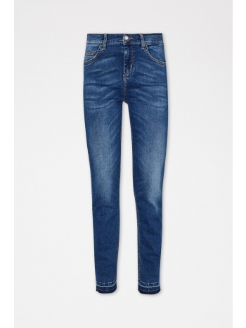liu -jo better denim παντελονι jeans skinny fit ξεφτια σε προσφορά