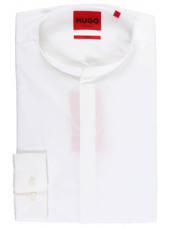 hugo πουκαμισο mao extra slim fit stretch enrique λευκο σε προσφορά