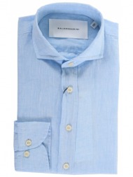 baldessarini πουκαμισο λινο σιελ