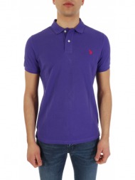 u.s. polo assn polo king logo μωβ