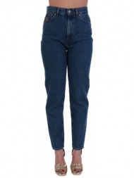 trussardi παντελονι jeans 5 pocket mide rise relaxed fit μπλε