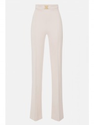 elisabetta franchi παντελονa ψηλομεσο logo εκρου