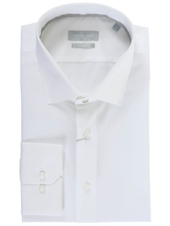 michael kors πουκαμισο modern fit stretch λευκο