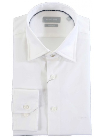 michael kors πουκαμισο 2ply stretch modern fit λευκο