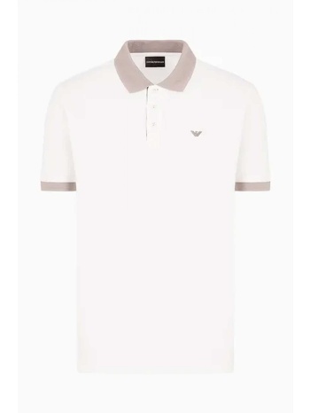 emporio armani polo logo υπολευκο σε προσφορά