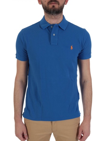 ralph lauren polo custom slim fit ρουα μπλε