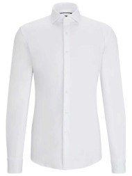 boss performance πουκαμισο slim fit p-hank-spread-c1-222 λευκο