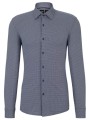 boss performance πουκαμισο μικροσχεδιο slim fit p-hank-kent-c1-222 μπλε-λευκο
