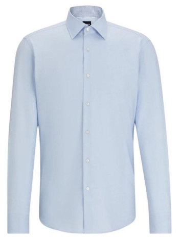 boss πουκαμισο regular fit easy iron h-joe-kent-c3-214 σιελ σε προσφορά