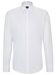 boss πουκαμισο regular fit easy iron h-joe-kent-c3-214 λευκο