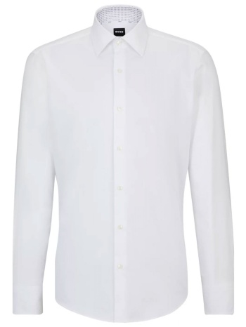 boss πουκαμισο regular fit easy iron h-joe-kent-c3-214 λευκο σε προσφορά