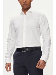 boss πουκαμισο regular fit easy iron h-joe-spread-c1-222 λευκο