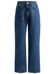 hugo παντελονι jeans gilissi relaxed fit μπλε