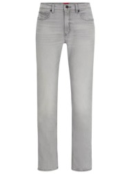 hugo παντελονι jeans slim fit 708 ανοιχτο γκρι