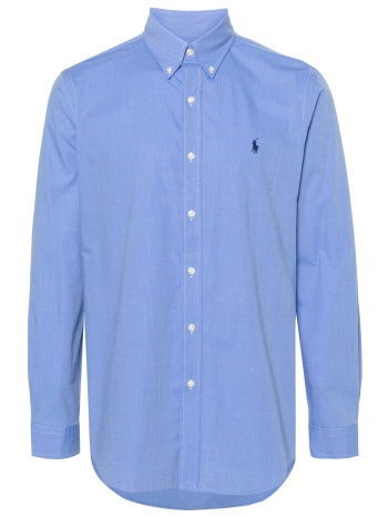 ralph lauren πουκαμισο button down custom fit σιελ