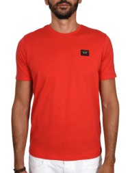 paul&shark t-shirt logo κοκκινο
