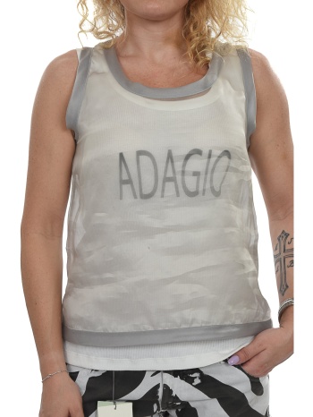 dondup top camicia baity γραμματα διαφανεια λευκο σε προσφορά