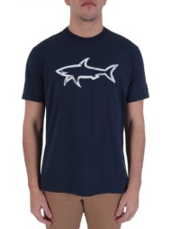 paul&shark t-shirt logo μπλε