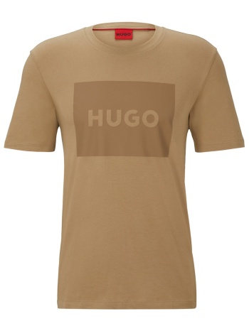 hugo t-shirt dulive222 χακι σε προσφορά