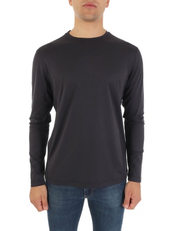 emporio armani t-shirt silk logo μπλε σε προσφορά