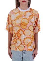 ice play t-shirt πορτοκαλια λαιμοκοψη πορτοκαλι