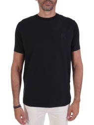 karl lagerfeld t-shirt crew neck logo μπλε