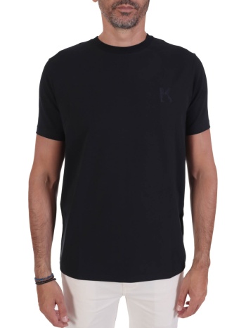 karl lagerfeld t-shirt crew neck logo μπλε σε προσφορά