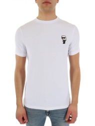 karl lagerfeld t-shirt logo λευκο