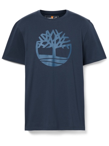 timberland t-shirt brand tree regular fit μπλε
