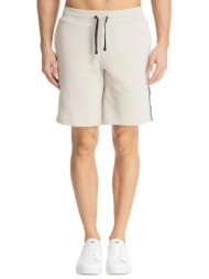 emporio armani βερμουδα φουτερ logo μπεζ