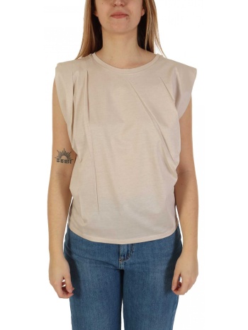 marella monochrome μπλουζα vega πιετες μπεζ σε προσφορά