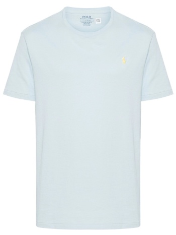 ralph lauren t-shirt logo custom slim fit σιελ σε προσφορά