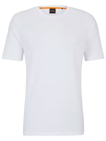 boss casual t-shirt tales λευκο