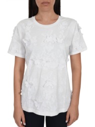 michael kors t-shirt butterflies λευκο