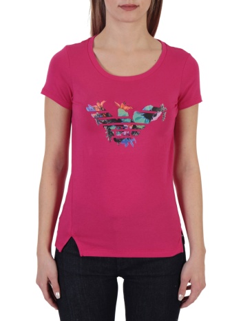 armani 7 t-shirt logo φουξια σε προσφορά
