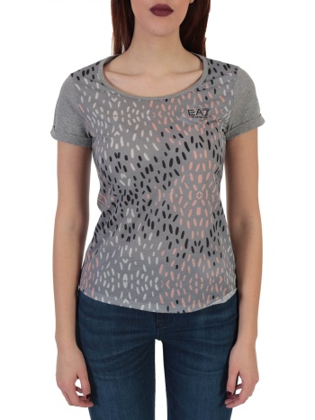 armani 7 τ-shirt μικroσχεδιο γκρι σε προσφορά