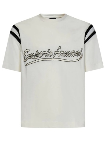 emporio armani t-shirt logo υπολευκο σε προσφορά