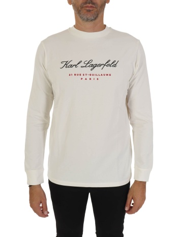 karl lagerfeld t-shirt logo 21 rue st-guillaume paris μαυρο σε προσφορά