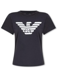 emporio armani t-shirt logo μπλε