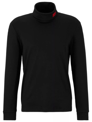 hugo t-shirt rollneck derollo224 oversize μαυρο σε προσφορά