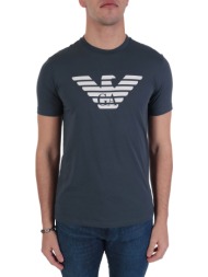 emporio armani t-shirt logo πετρολ
